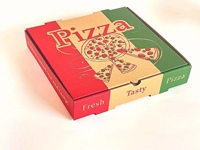 Boîte à pizza blanche personnalisée, en carton ondulé de qualité alimentaire, pour la livraison et les plats à emporter