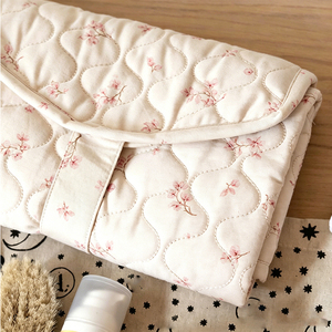 Sac <span class=keywords><strong>à</strong></span> <span class=keywords><strong>langer</strong></span> de voyage pour bébés en coton biologique, tapis <span class=keywords><strong>à</strong></span> <span class=keywords><strong>langer</strong></span> compact pliable avec poche, tapis <span class=keywords><strong>à</strong></span> <span class=keywords><strong>langer</strong></span> lavable en machine - Product Image 4