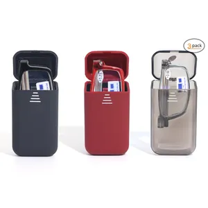 Thời trang mới màu xanh chống ánh sáng xách tay gấp Kính đọc sách phong cách Retro Kính đọc sách kim loại - Product Image 1