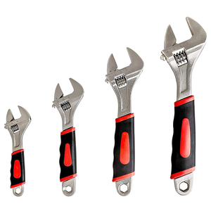 Chiave Regolabile DEDING Modello AW02-M 8" con Coppia Elevata, Metrica, OEM, Flessibile, con Testa a Vite a Sfuso da 45° Cromata - Product Image 1