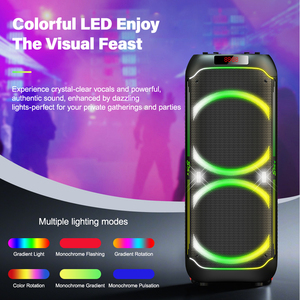 Altavoz Inalámbrico Portátil para Exteriores de 300W con Luces Multicolor y Múltiples Modos de Reproducción, Ideal para Actividades al Aire Libre - Product Image 3
