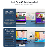 Moniteur de voyage 15,6 pouces 1080P FHD IPS, écran externe USB C pour jeux, écran portable pour ordinateur portable, MacBook, PS5