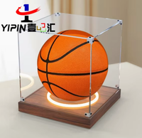 Vitrine de présentation en plexiglas sur mesure, transparente, en acrylique, pour collectionneur de ballons de basket