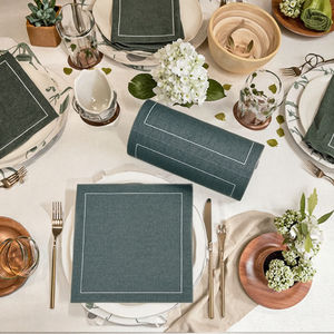 ผ้าเช็ดปากผ้าฝ้ายเนื้อนุ่มทนทานสำหรับงานเลี้ยงวันแต่งงานวันขอบคุณพระเจ้าสำหรับ4.5X4.5INCH ใช้ในชีวิตประจำวัน - Product Image 1