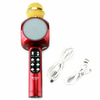 Nouveau microphone karaoké portable à LED avec fonction d'enregistrement sans fil pour enfants, idéal pour chanter