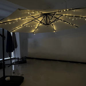 <span class=keywords><strong>Parasol</strong></span> d'extérieur double usage avec guirlande lumineuse <span class=keywords><strong>LED</strong></span>, rayon de 3m, parapluie banane avec télécommande, protection solaire, <span class=keywords><strong>pour</strong></span> cour et jardin, vente en gros - Product Image 4