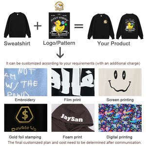 Felpa in Pile Biologico da Donna Personalizzabile Oversize in Puro Cotone Pullover Girocollo Naturale Abbigliamento Donna - Product Image 4