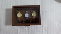 Élégante boîte à montres en bois pour les amoureux, boîtes de rangement et de présentation pour bijoux à usage domestique