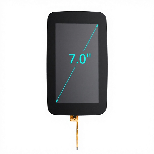 7.0" 7 Inch Multi-touch LCD IPS TFT Transmissive Screen 800*1280 Resolution MIPI Interface PCAP Capacitive Touch Panel 350cd/m2