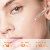Sérum pour le visage anti-rides hydratant et éclaircissant à l'acide hyaluronique et au rétinol, marque privée SEOMOU