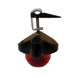 Feu d'obstruction aérien LED rouge DL-S6216 à énergie solaire avec fixation par pince pour utilisation en haute altitude - Product Image 1