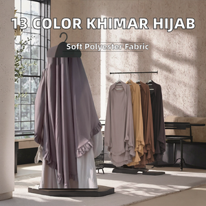 ผู้ผลิต Yibaoli ผลิตฮิญาบคิมาห์แบบฝรั่งเศสยาว 13 สี สำหรับละหมาดในเดือนรอมฎอน ทำจากโพลีเอสเตอร์ คุณภาพดี - Product Image 2