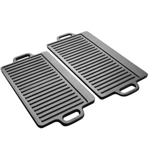 野营可逆烧烤双面炊具铸铁烤盘 - Product Image 1