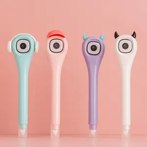 Leuke Monster Vormige Correctie Tape Devils Eye Pen Vormige Correctie Tape 4 Kleuren Beschikbaar Wit Paars Blauw Roze