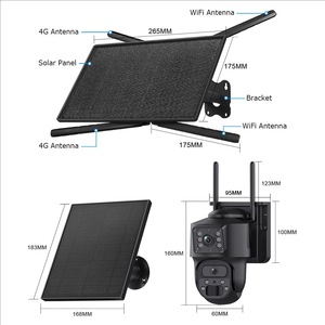 <span class=keywords><strong>Kit</strong></span> Caméra Solaire WIFI avec Routeur Solaire 4G 10W, Caméra IP de Sécurité <span class=keywords><strong>Sans</strong></span> <span class=keywords><strong>Fil</strong></span> PTZ 360° 2K 6MP avec Suivi Humain pour Extérieur - Product Image 6