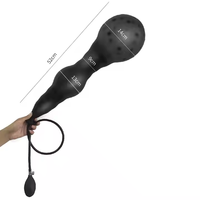 Dildo anal gonflable pliable avec pompe pour dilatation anale, vaginale et de la prostate