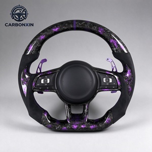 Volante Personalizado para Volkswagen MK7 R Golf GTI para Passat, Fibra de Carbono y Cuero, 3 Radios, Agarre de 40 mm - Product Image 6