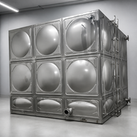 Réservoir d'eau modulaire en acier inoxydable SUS304 haute capacité pour la lutte contre les incendies et le stockage industriel
