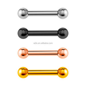 <span class=keywords><strong>Piercing</strong></span> de Acero Inoxidable Clásico PARA EL Cuerpo, <span class=keywords><strong>Piercing</strong></span> PARA LA Oreja, Bolas, Extremo del Pezón, Barra de Lengua de Gran Tamaño - Product Image 1