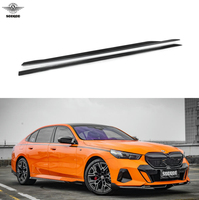 Faldones Laterales Estilo MP para BMW G60 BMW I5 M Sport, Fibra de Carbono Seca Preimpregnada en Autoclave, 2 Piezas, Juego de Moldes Metálicos Adhesivos