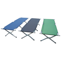 Cama de Campaña Plegable Portátil, Resistente al Agua, de Oxford 600D, para Viajes, Camping y Dormir