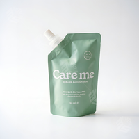 Sachets Mylar personnalisés à bec verseur, 20, 50, 100 ml, rechargeables, pour échantillons de lotion de soin de la peau et de voyage