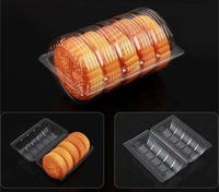 Machine automatique de fabrication de boîtes à biscuits ronds et carrés, de boîtes à gâteaux, de boîtes à fruits, de boîtes en plastique jetables à clapet, en vente