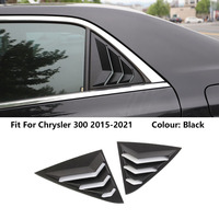 Accessoires de voiture pas chers, aérations latérales décoratives en ABS noir mat, pare-soleil pour Chrysler 300/300C Korlot 2015-2021