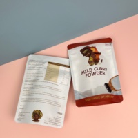 Sachet Doypack Personnalisé en PE avec Fenêtre Transparente pour Poudre d'Assaisonnement Alimentaire et Aliments pour Animaux – Qualité Alimentaire Refermable de Haute Qualité