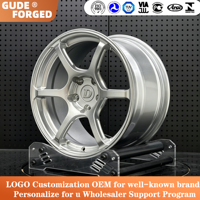 Jantes forgées GUDE GT Racing 2 pièces polies argentées pour voitures particulières 18 19 20 21 22 pouces pour Toyota VW Golf EVO