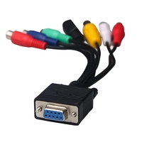 Männlich zu Männlich 15-Pin Mikrofon VGA zu 3XLR Line XLR Buchse/Stecker zu Stecker 9-Pin D-Sub in Snake VGA zu AV VGA zu S-Video RCA Adapter