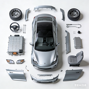 YUCHI Vente directe usine – Revêtement de pare-chocs avant de voiture 1493736-S0-A compatible avec Tesla MODEL Y – Kit carrosserie avant et arrière - Product Image 5