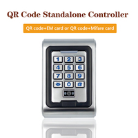 Teclado Metálico RFID Impermeable Independiente con Escáner de Código QR Dinámico 13.56Mhz, Cerradura de Puerta IC, Control de Acceso Móvil con Código QR para Exteriores