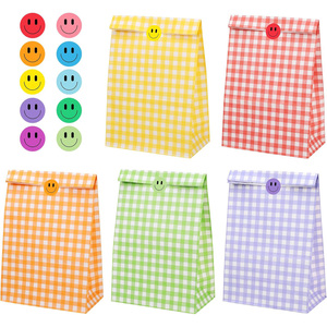 Kraft Paper Party Favor Color Polka Dot Recyclable Customized Size Gift Bags for Birthday Baby Shower <b>Wedding</b> - Product Image 1