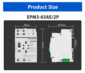EPEPRO 110V 220V 63A PC Commutateur de transfert automatique monophasé double alimentation ATS 2P pour la maison - Product Image 4