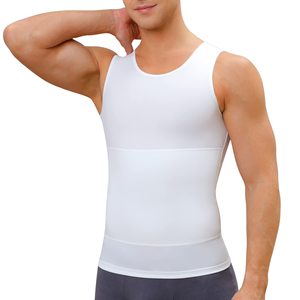 Hauts Gainants <span class=keywords><strong>pour</strong></span> <span class=keywords><strong>Hommes</strong></span> Coupe Libre Compression Poitrine Abdomen Gaine Minceur - Product Image 5