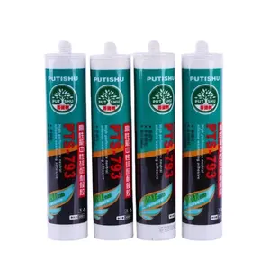 100% Silicon jendela pintu Gp tahan cuaca cepat Curing asetat perekat silikon Sealant