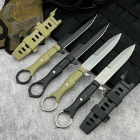 Couteau à lame fixe avec étui, lame en acier D2, manche en G10, pour activités de plein air, EDC, camping, chasse, bricolage, OEM, 58-60HRC