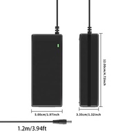 Adaptateur d'alimentation à découpage 60W 12V 5A de remplacement avec prises CC multi-tailles pour équipement électronique domestique et de bureau