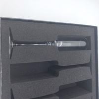Boîte d'emballage personnalisée pour verre à vin avec insert de protection, coffret cadeau pour flûte à champagne, boîte cadeau pour verre à vin, Schachtel