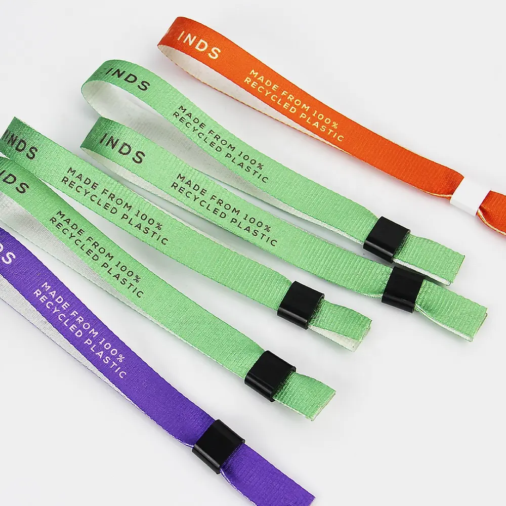 ECO-FRIENDLY Custom logo printing party city wristbands for events