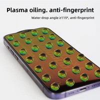 Protection d'écran en verre trempé coloré dégradé pour la confidentialité 25 °   Film anti-espion pour iPhone X-17 Pro Max 0,33 mm ESD Anti-Spy