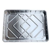 Verdickte Extra Große Rechteckige Aluminium-Einwegbox für BBQ-Spieße & Hummer ohne Beschichtung