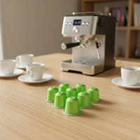 Latte au matcha cérémoniel avec sachet et boîte personnalisables, thé vert frais et sain, poudre de thé vert et capsules de matcha