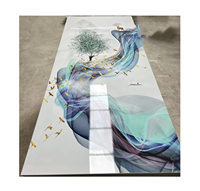 Revêtement mural en feuille de marbre PVC UV de haute qualité, alternative décorative au panneau de marbre