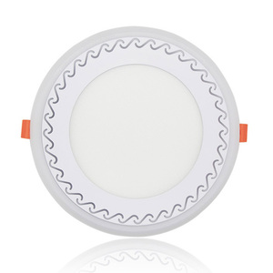 공장 직매 천장 둥근 정연한 두 배 색깔은 <span class=keywords><strong>3</strong></span> + 3w 6 + 3W 12 + 4W 18 + 6W RGB LED 패널 빛을 중단했습니다 - Product Image 2