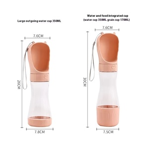 Botol air minum anjing 2 in 1, tempat makanan untuk anjing dan kucing kualitas tinggi berjalan luar ruangan - Product Image 6