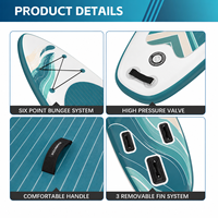 Planche de paddle gonflable avec logo personnalisé et noyau en Drop Stitch de qualité supérieure pour les sports nautiques et les activités aquatiques en plein air