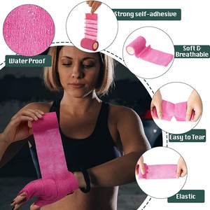 Cinta Elástica Deportiva <span class=keywords><strong>de</strong></span> 2 Pulgadas x 5 Yardas, Cinta Adhesiva No Tejida para Esguinces <span class=keywords><strong>de</strong></span> Rodilla, <span class=keywords><strong>Muñeca</strong></span> y Tobillo - Product Image 6