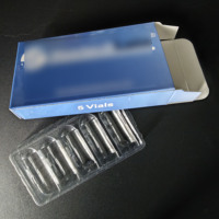 Boîte d'emballage personnalisée avec design gratuit, boîte holographique pour flacons de 3 ml, 5 ml, 10 ml, plateaux pour 2/3/5/10 flacons